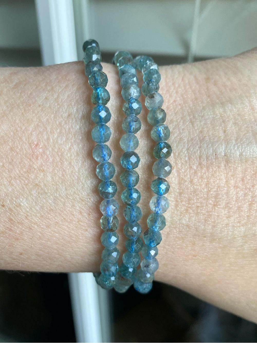 💙✨ 4mm Faceted Blue Apatite Bracelets ✨💙